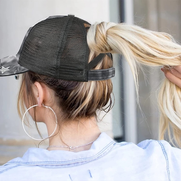 Reverse tie-dye baseball cap - Picture 6 of 9